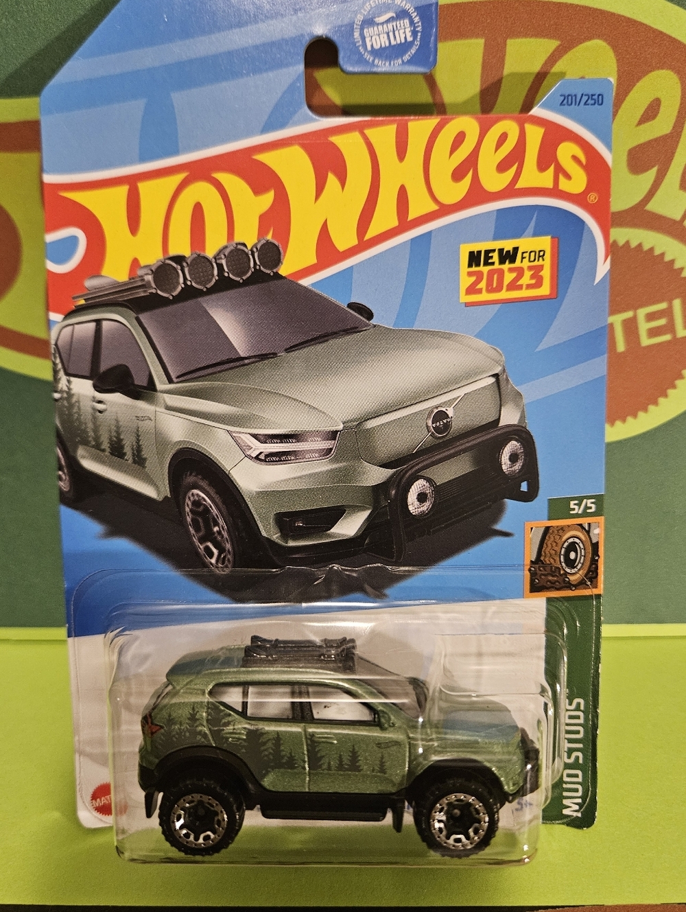 Hot Wheels Volvo Off-Road SUV in Olive Green with Black Accents